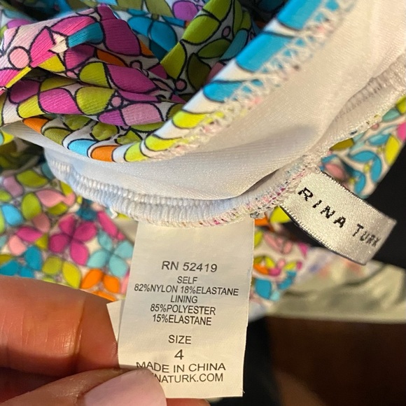 Trina Turk Tuvalu crisscross multi print s… - Picture 7 of 8